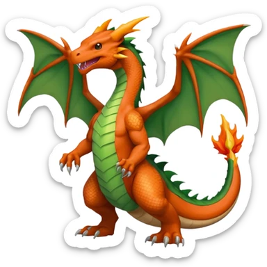 Larvitar-Flygon-Charizard-fusion sticker
