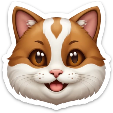 happy poop cat sticker