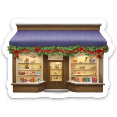 christmas gift store sticker