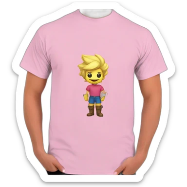 Homme dragueur t-shirt rose sticker