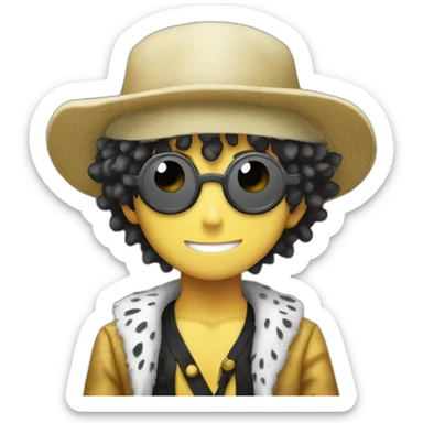 trafalgar law one piece sticker