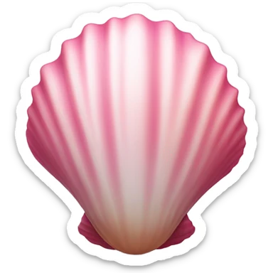 Pink seashell sticker