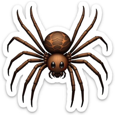 Make a spider crawling sticker