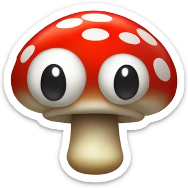 Mario-style Mushroom Alien sticker