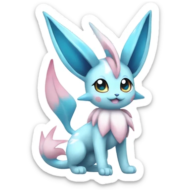 Sylveon-Glaceon-Vaporeon full body sticker