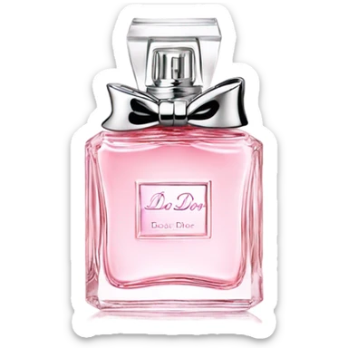 miss dior baby pink perfume sticker