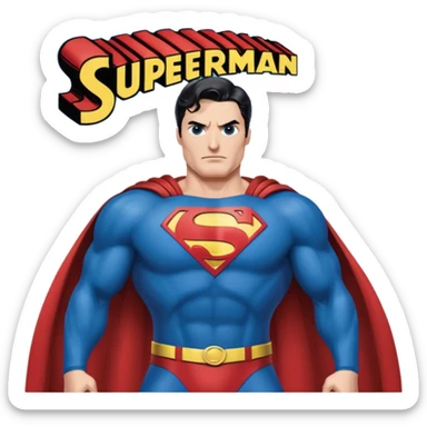 A comic book depicting the Superman Wars sticker