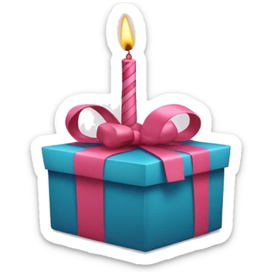 Birthday gift sticker
