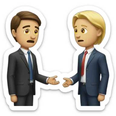 Conflict in business  sticker