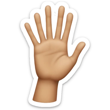 Clapping hands, long fingers sticker