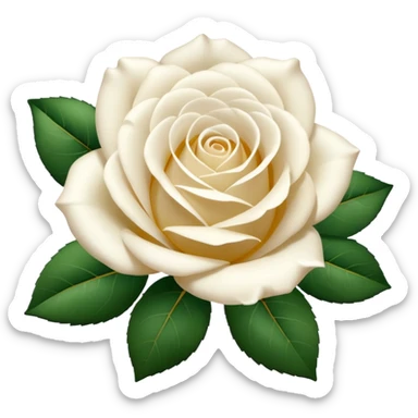 white roses only sticker