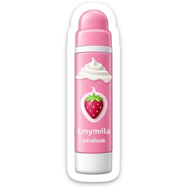 Strawberry milkshake lip balm  sticker