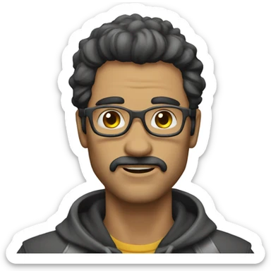 Homem metaleiro sticker