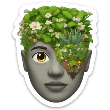 garden one half alive one half dead sticker