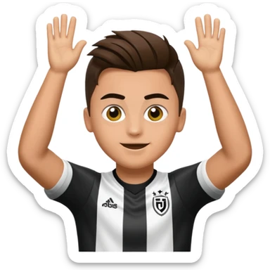 Hazme un emogi con la celebracion de paulo dybala sticker