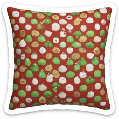 christmas cushion sticker