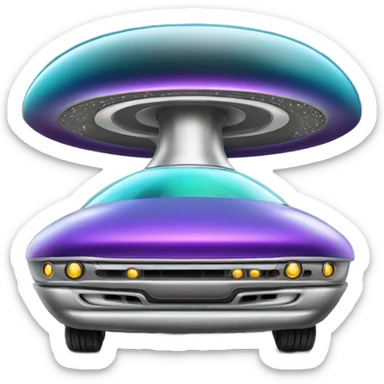 UFO lowrider sticker