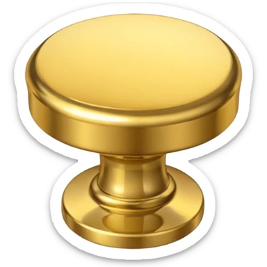 Knob Gold made in gold sticker