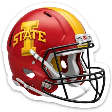 Iowa state cyclones football helmet sticker