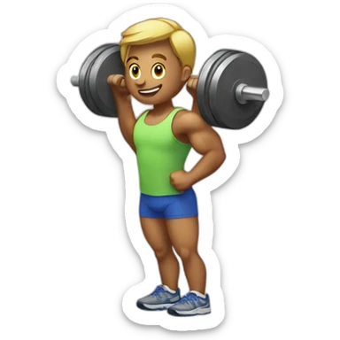 weight training sticker