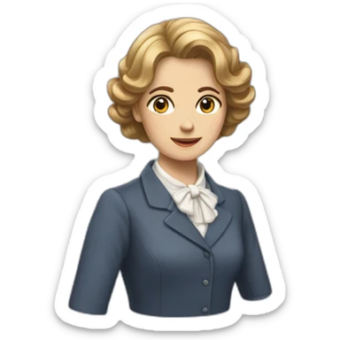 Une femme anglaise  sticker