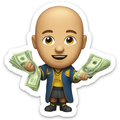 quiditch seeker with money sticker