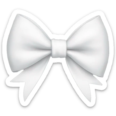white bow sticker