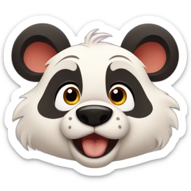 Colorful animated animal characters Disney style sticker