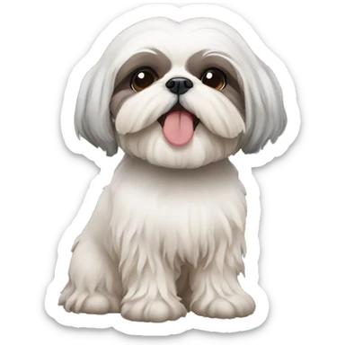 shih tzu granny sticker