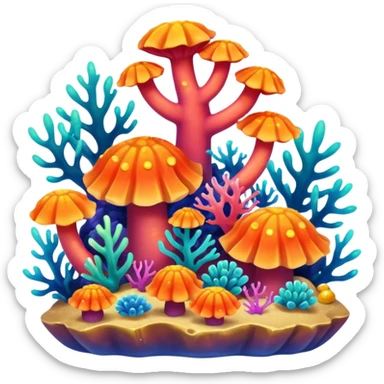 Coral Reef Treasure sticker