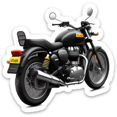 royal enfield meteor 350 BLACK sticker