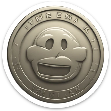 coin with the inscription 1 week sticker