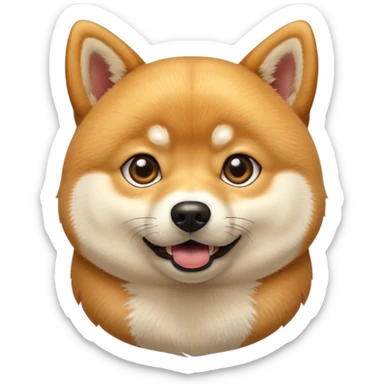Funny dog like DOGE (cryptomoney) - Looks surprised sticker