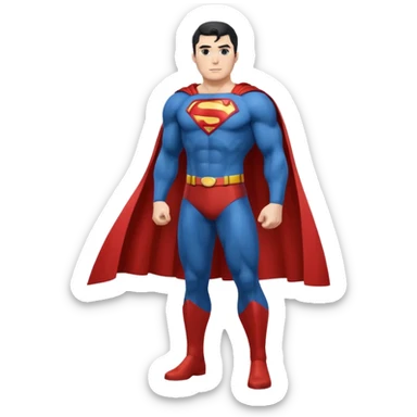 Superman full body emoji sticker