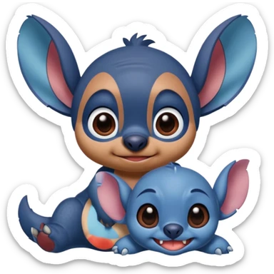 Lilo and stitch make stitch cute cuter make it look relaistic sticker