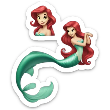 Ariel the little mermaid sticker
