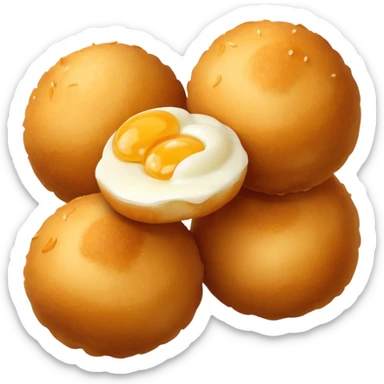 Mozzarella cheese balls sticker
