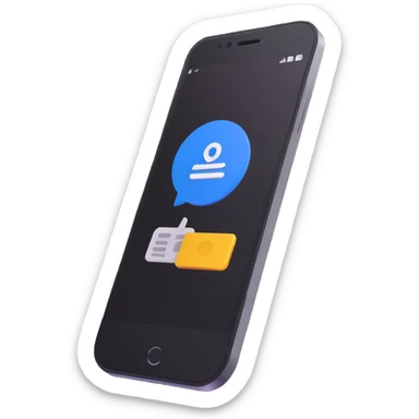 icon of a smartphone with NFC payment symbol sticker