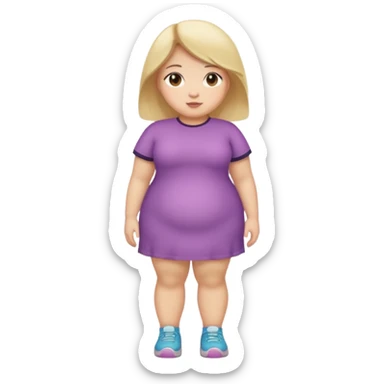 Fatty girl full body sticker