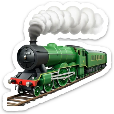 Steam Train - Flying Scotsman (Model Year: 2022) (Iconic colour: Green) sticker