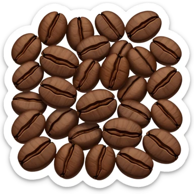 coffee beans sticker