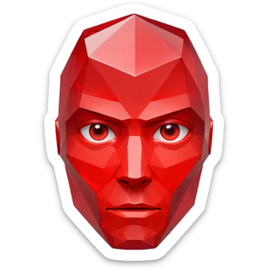 SUPERHOT game head sticker