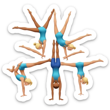 Acrobatics sticker