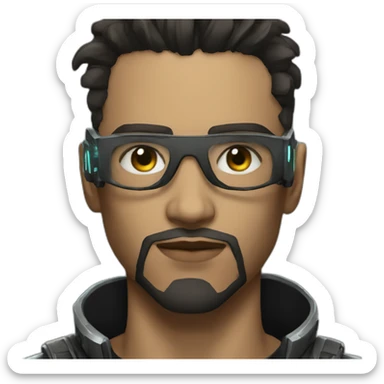 cyberpunk v male sticker