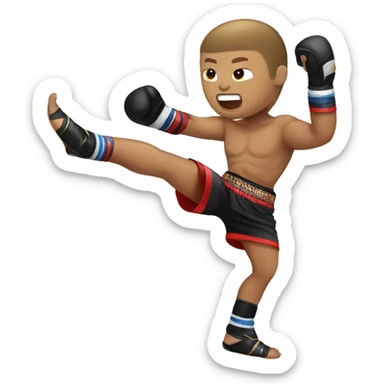 Muay Thai guy sticker