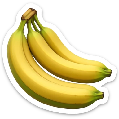 toston con un plátano verde al lado  sticker