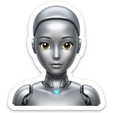 AI humanoid sticker