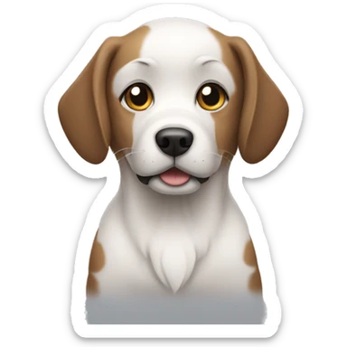 dog who is learning about hydraulics sticker