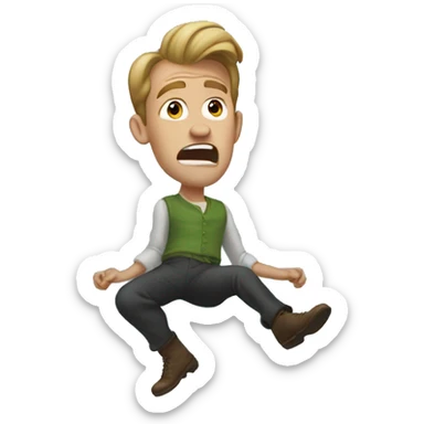 Defying gravity sticker