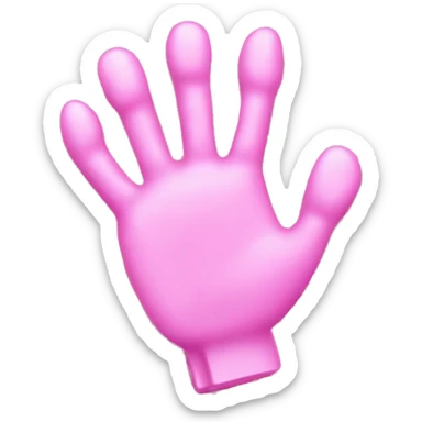 Pink claw clip sticker